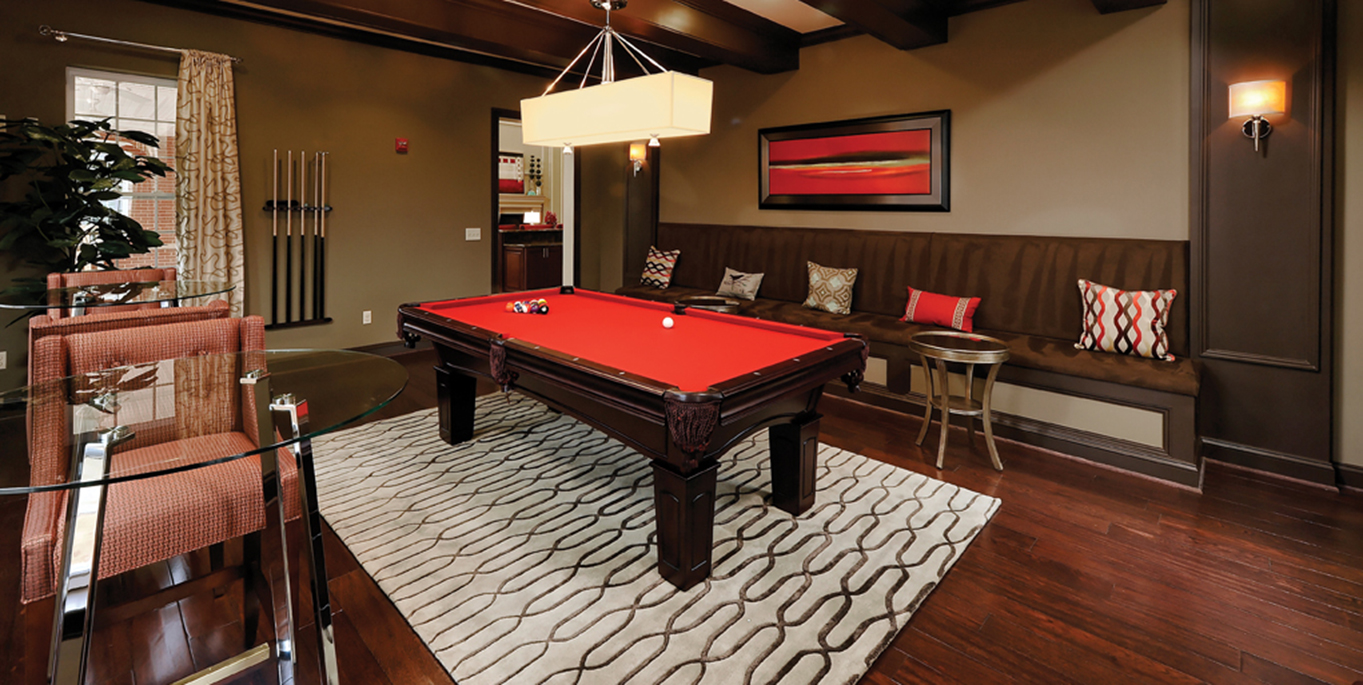 Enclave at Emerson lounge with pool table