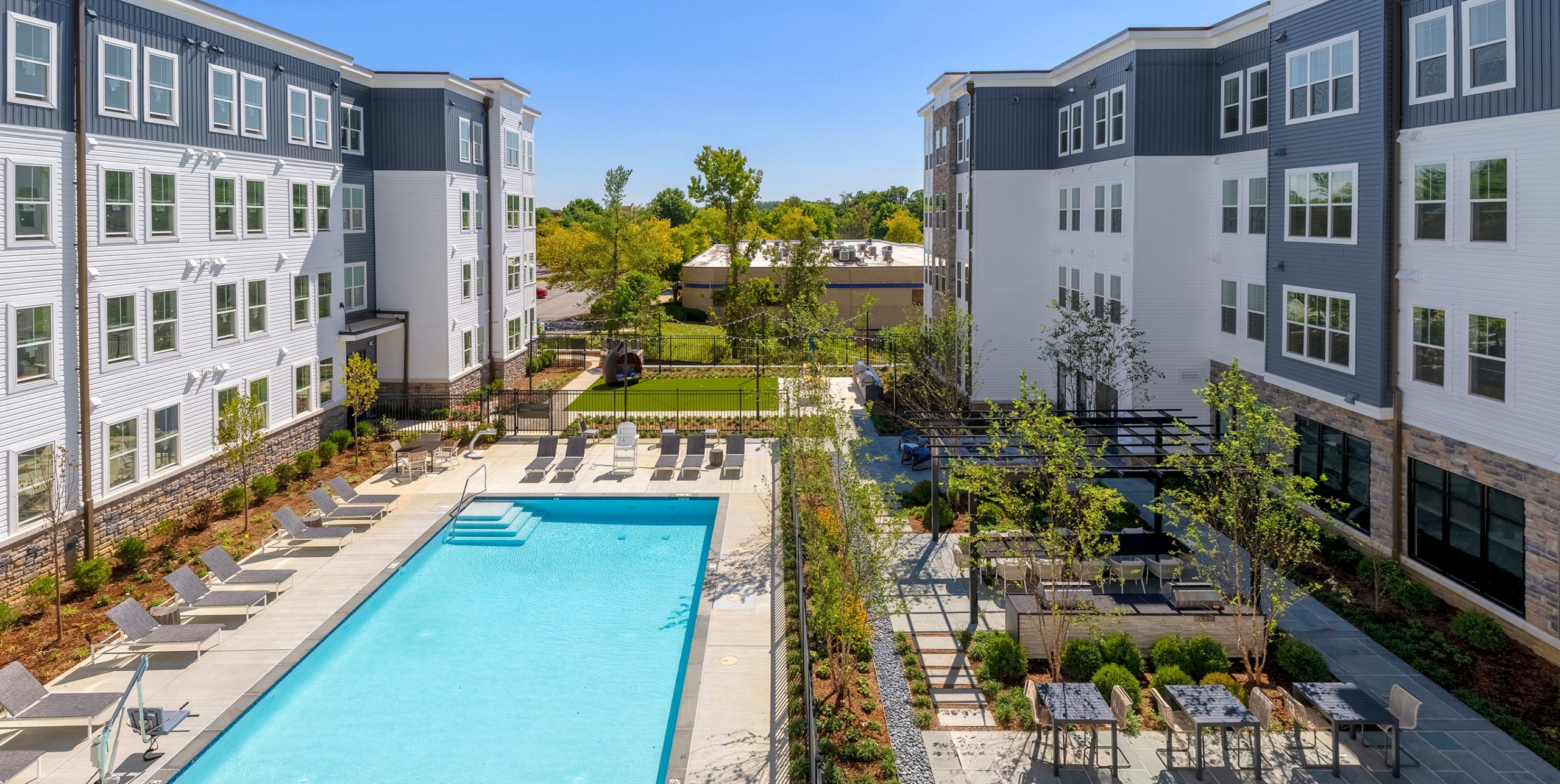 The Forge Pool and Patio area