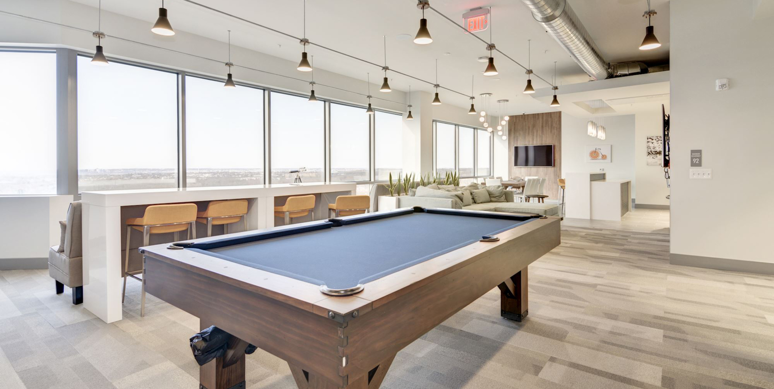 Pool table at Oxford at Oxen Hill