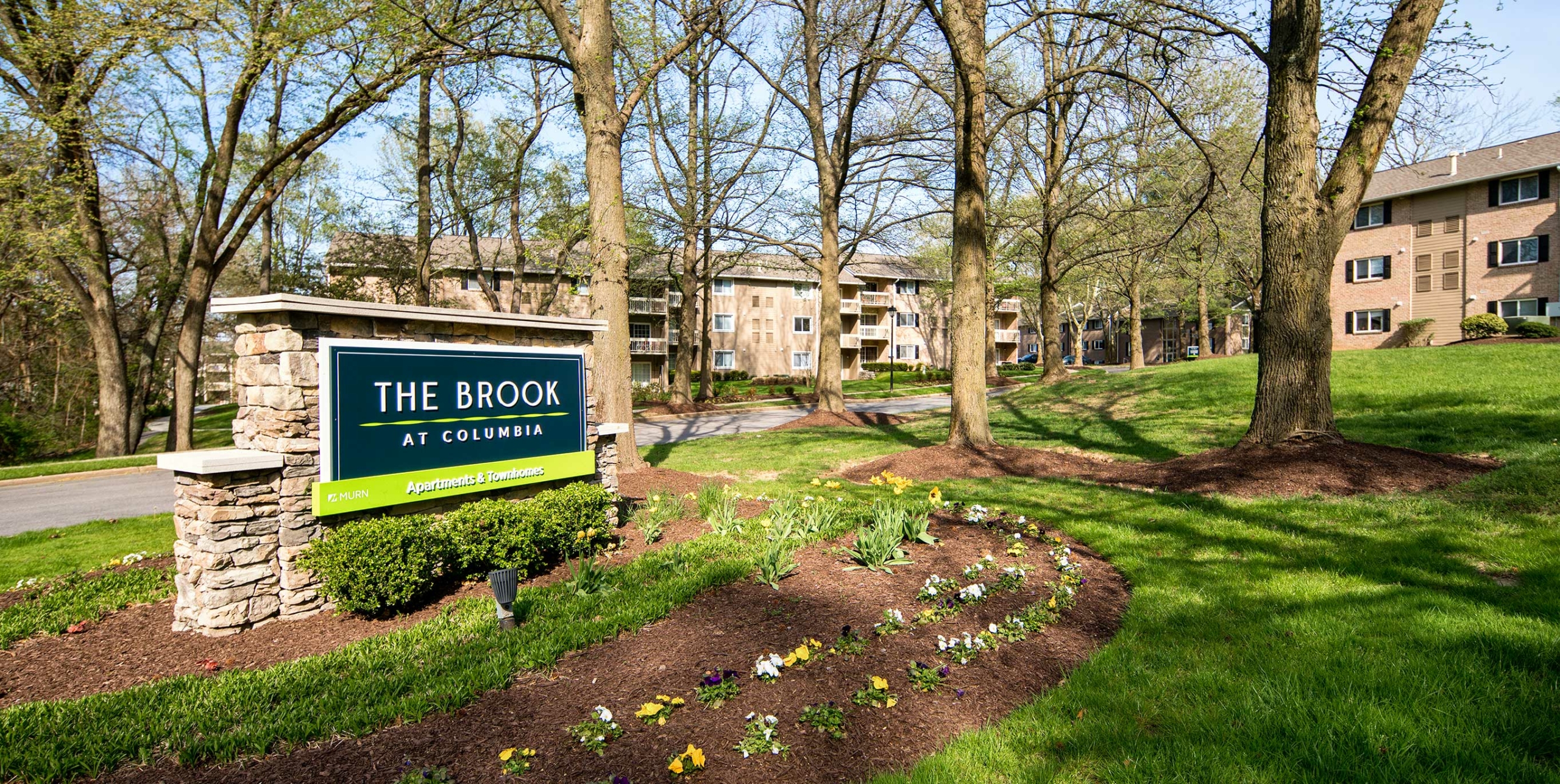 The Brook at Columbia entrance sign