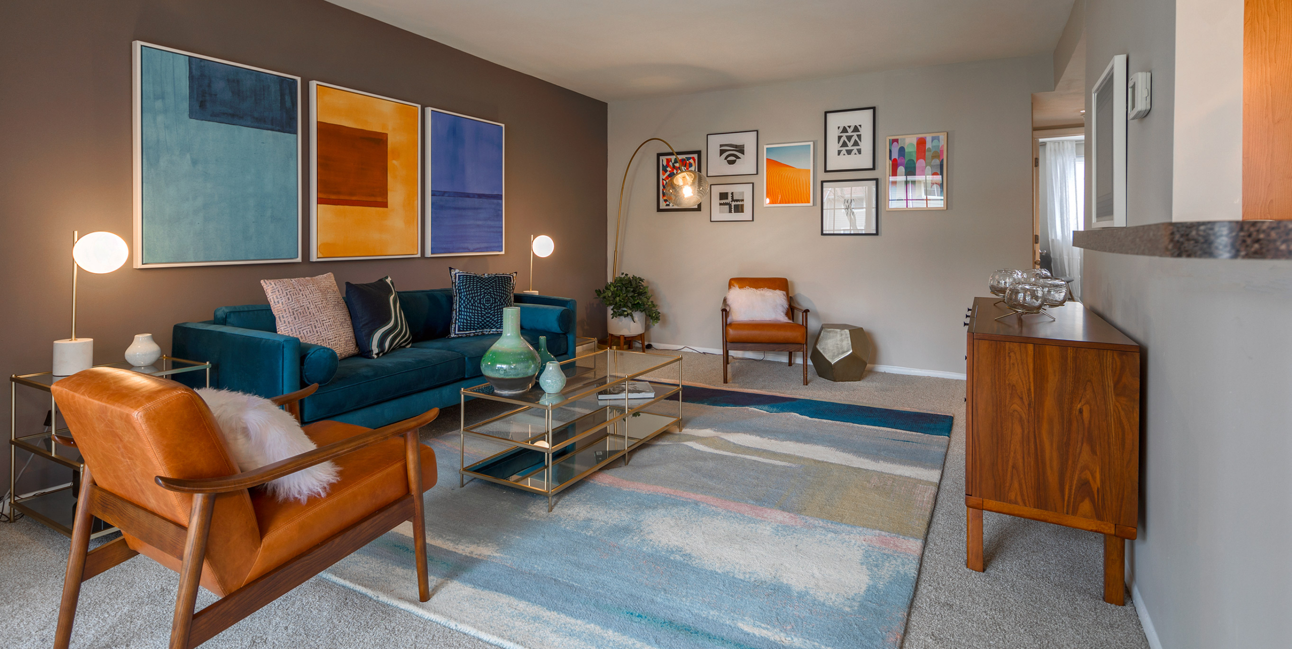 The Brook at Columbia colorful living room