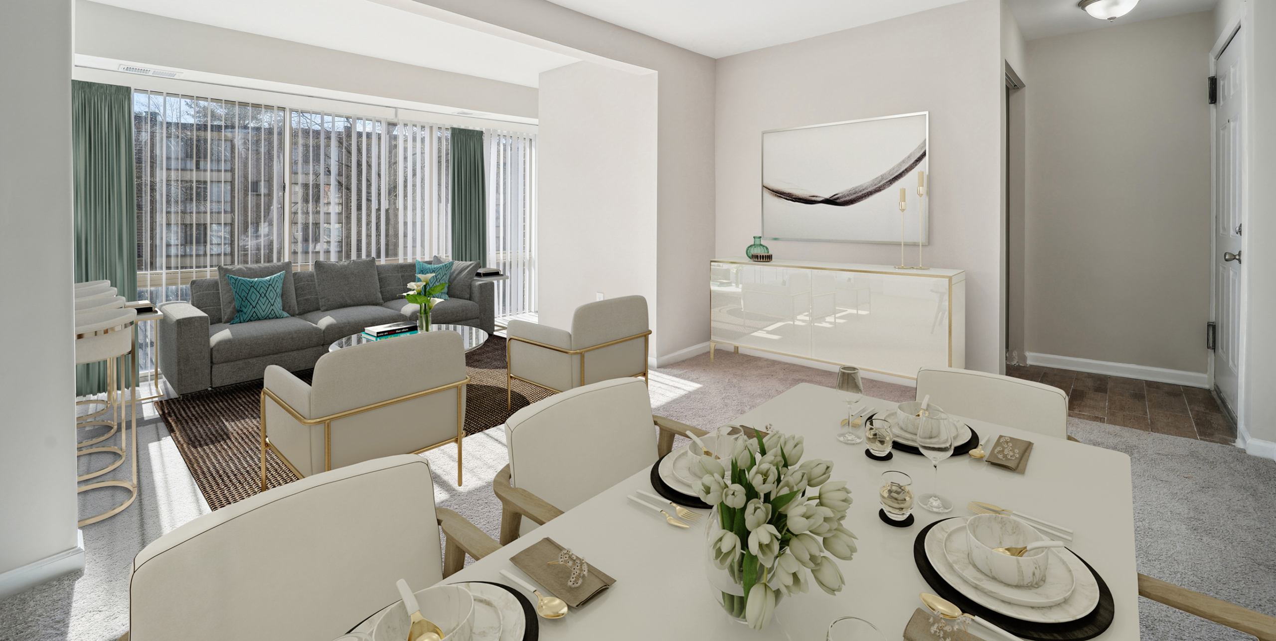 Meadows at Captiol Heights Living and dining space