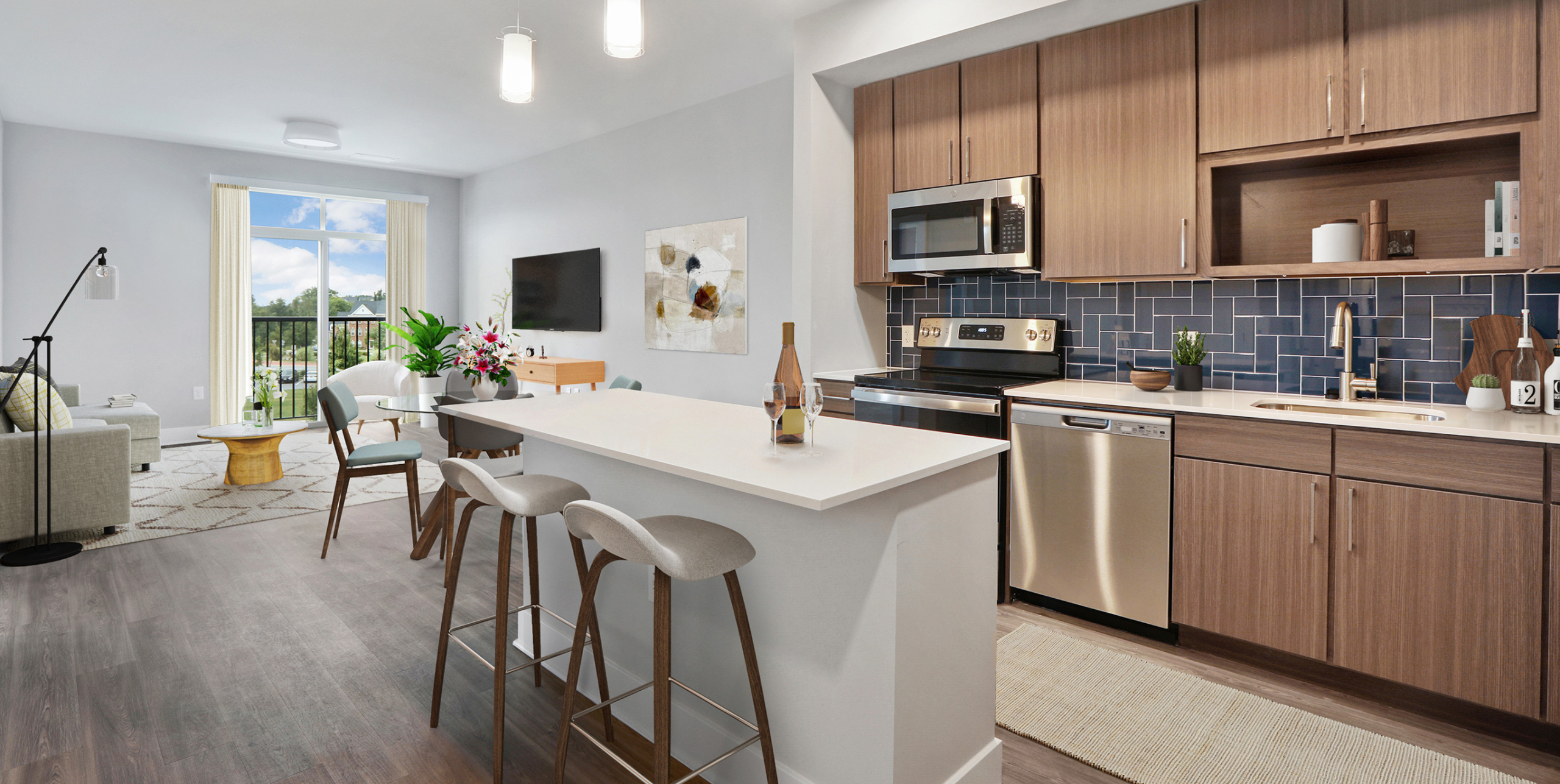 Woodmore Kitchen with Island