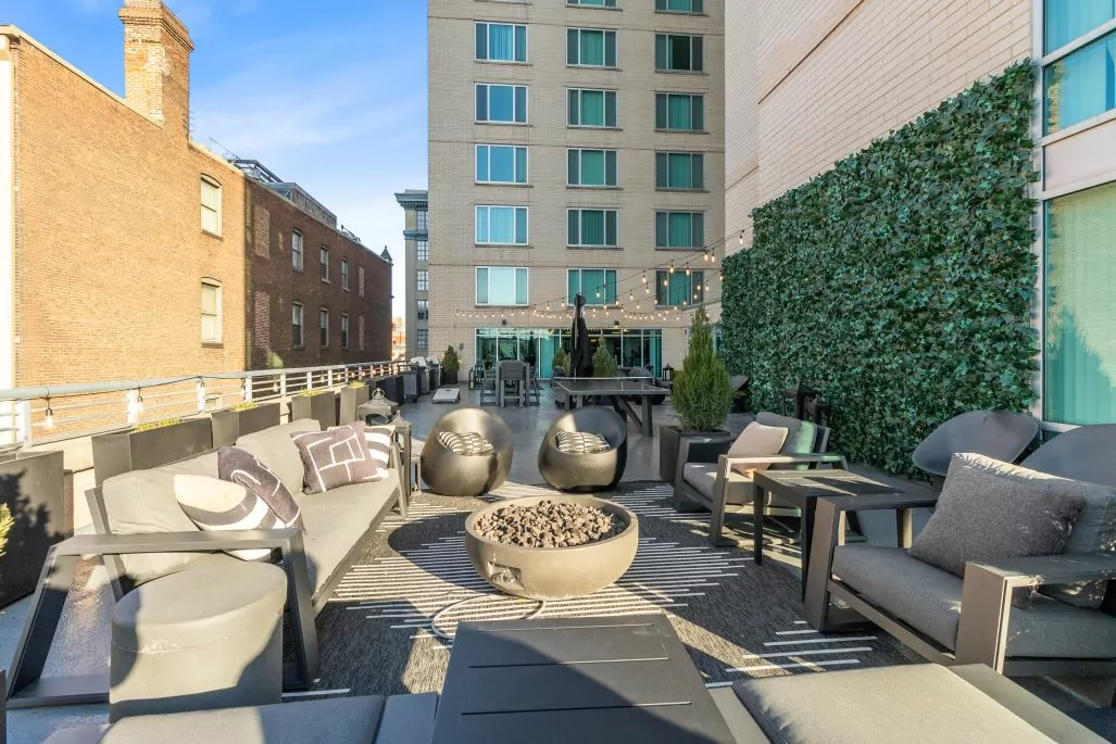 Zenith_Outdoor space with firepit and seating
