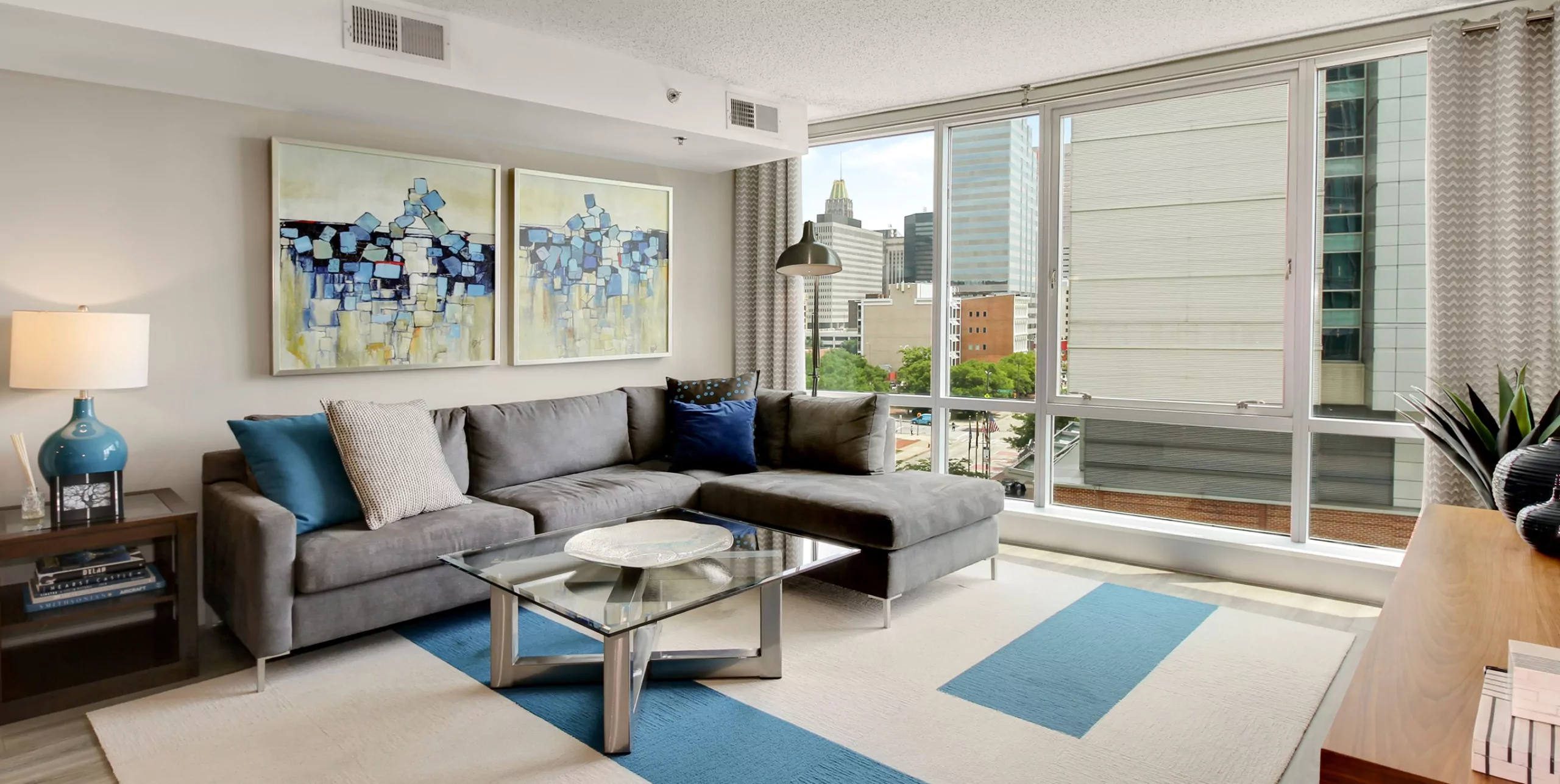 The Zenith apartment living room