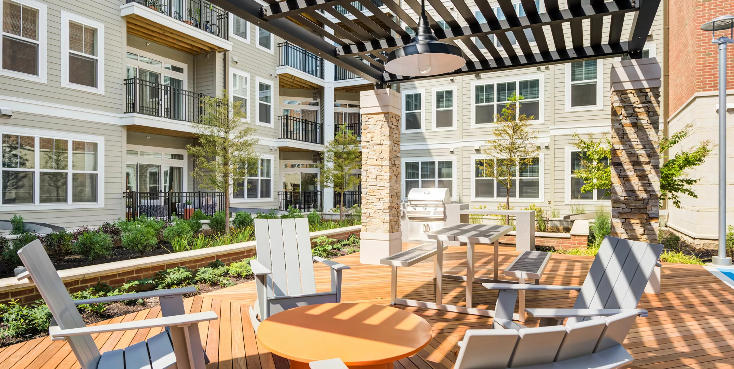 Bristol Court Outdoor deck area